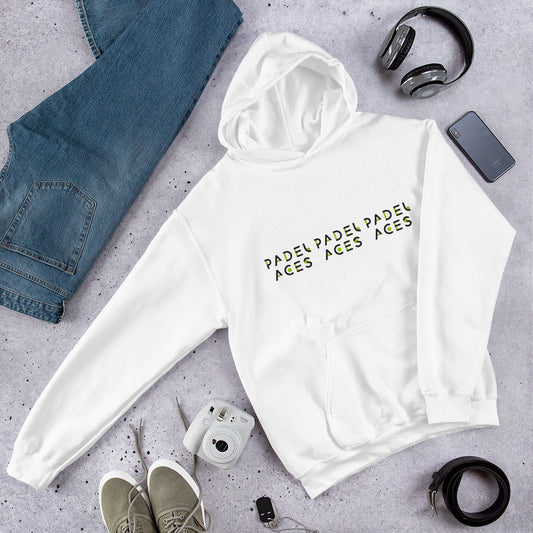 COZY SHRUNK ACE HOODIE WHITE